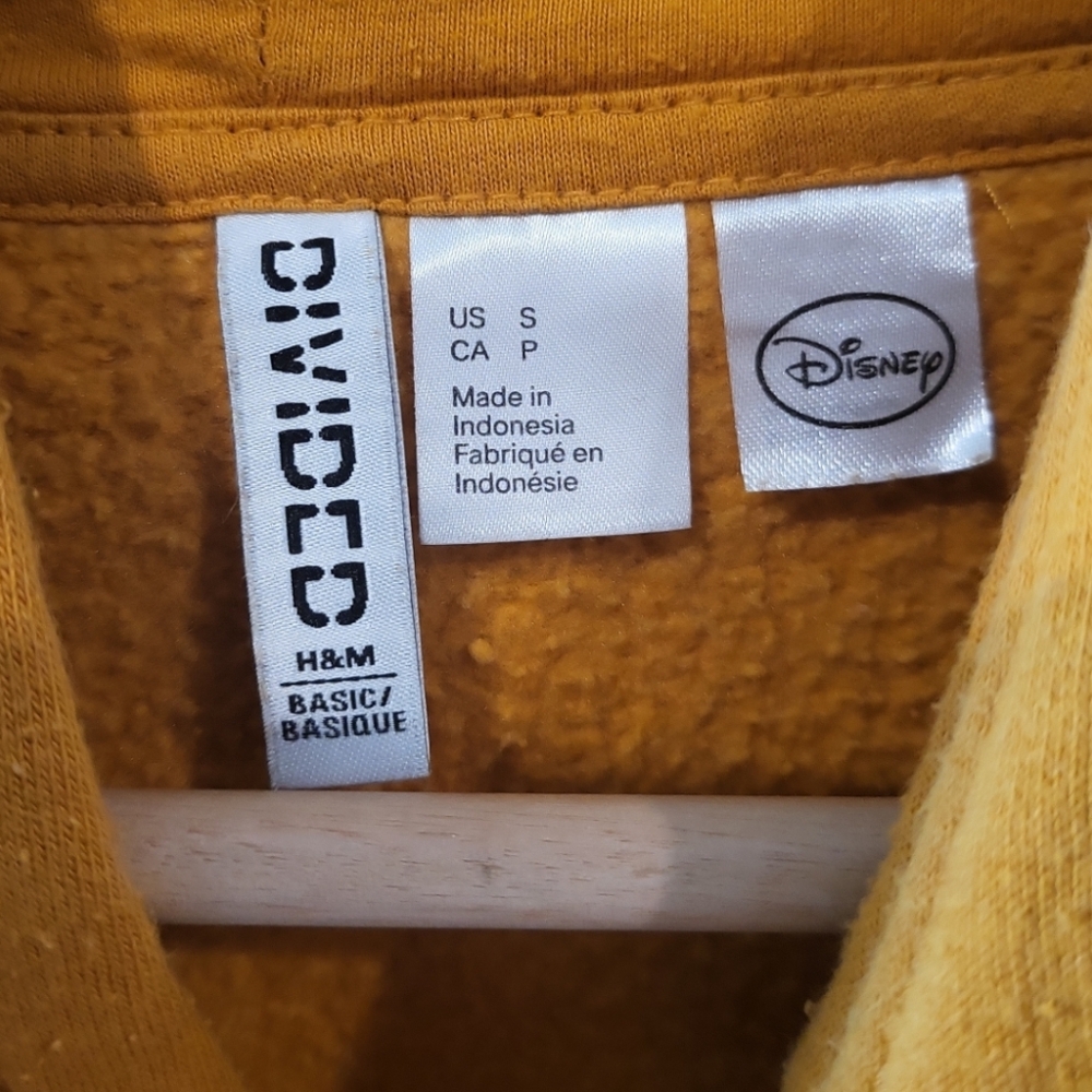 Forever 21 hoodie mustard yellow Mickey Mouse Disney pullover cozy cute - Picture 5 of 10